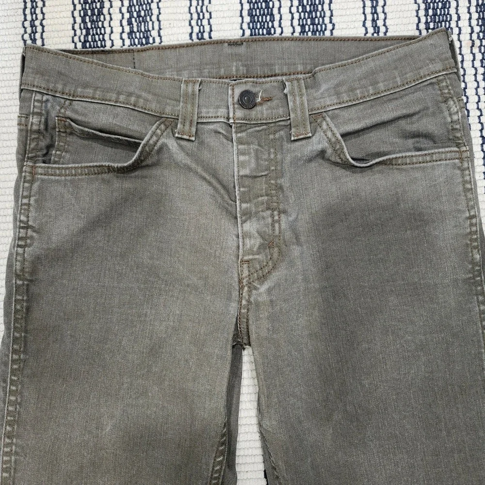 Levis 511 Slim Fit Jeans Mens 32x30 Olive Green Stretch Denim Pants 04511-2342